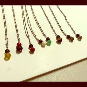 Lava with beads necklace handmade